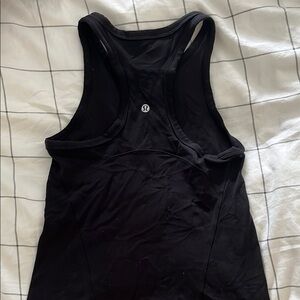 lululemon athletica Black Racer back Front Sleeveless Tank Top